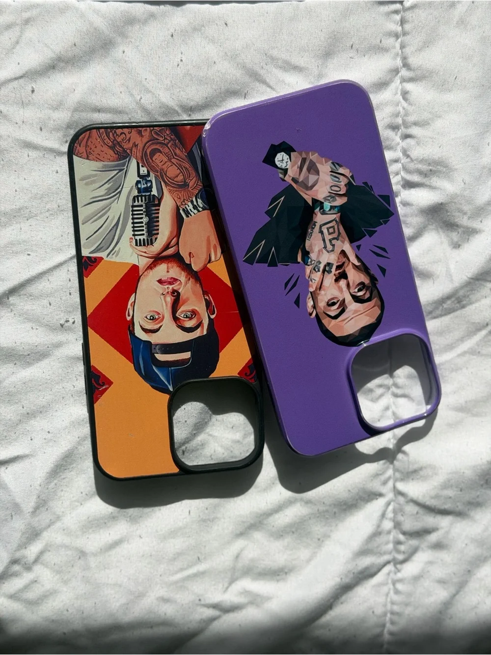 Purple Artist Graphic Phone Case for iPhone - Decorative Protective Cover